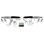 Steering Stabilizer Dual Kit Silver w/Black Boots 03-08 Dodge Ram 2500/3500 (9213)
