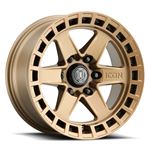 RAIDER SATIN BRASS - 17 X 8.5