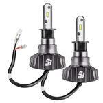 H3 S3 LED Headlight Bulb Conversion Kit 6000K 2