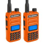 2 PACK - GMR2 Handheld GMRS FRS Radio pair - By Rugged Radios - Safety Orange 1