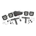 Jeep Quad LED Light Pod Kit - Black Series (18-24 JL / 20-24 Gladiator) (70822) 1