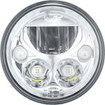 Single 7" Round Vx LED Headlight W/ Low-High-Halo (9892061) 1 2
