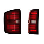 XB LED Tail Lights: Chevy Silverado (14-19) (Pair / Red) (Gen 2) (LF728) 1