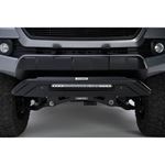 Go Rhino RC3 LR Skid Plate with LED light mount and Center step-black Textured Powdercoat