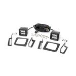 LED Light Kit Fog Mount 2" Black Pair GMC Sierra 1500 2WD/4WD (14-15) (70689) 1