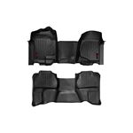Heavy Duty Floor Mats Front/Rear-07-13 Silverado/Sierra 07-14 HD Ext. Cab Bench Seat Rough Country 1