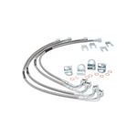 Front and Rear Stainless Steel Brake Lines 4060 Inch Lifts 1