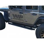18-20 Jeep Wrangler JLU Side Plates (Black Diamond Plate finish)