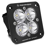 Flush Mount LED Spot Clear Black Squadron Sport 1