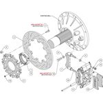 Billet Narrow Dynalite Radial Mount Sprint Inboard Brake Kit 3