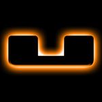 Universal Illuminated LED Letter Badges - Matte Black Surface Finish - U (3141-U-005) 1