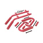 Grab Handles Steel FR and RR Red Jeep Wrangler JK/Wrangler Unlimited (07-18) (6503RED) 1