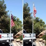 20 Ft Telescoping Flag Pole for Base Camp and Base Station Antenna 1