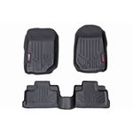 Floor Mats FR and RR 4 Door Jeep Wrangler Unlimited 2WD/4WD (2007-2013) (M-60712) 1