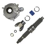 Slip Yoke Eliminator Kit Incl. Output Housing HD Main Shaft Rear Output Yoke Hardware (RE1811) 3