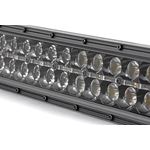 12 Inch CREE LED Light Bar Dual Row Black Series wCool White DRL 3