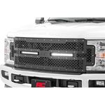 Mesh Grille 12" Dual Row LED Black Ford F-250/F-350 Super Duty (17-19) (70216) 3