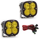 LED Light Pods Amber Lens Driving Combo Pattern Pair XL80 Series 1