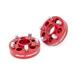 Wheel Adapters 5x4.5 to 5x5 Adapters Red 6061-T6 Aluminum Sold in Pairs Rough Country 1