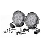 4 Inch Chrome Series LED Light Round Pair (70804) 1