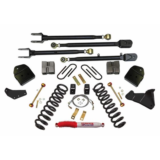 Lift Kit 4 Inch Lift with Variable Coil Spring 4Link Conversion 0810 Ford F250 Super Duty Skyjacker