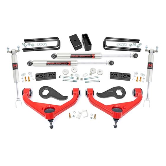 3 Inch Lift Kit UCAs M1 Chevy/GMC Sierra 3500 HD/Silverado 3500 HD (20-24) (95640RED) 1