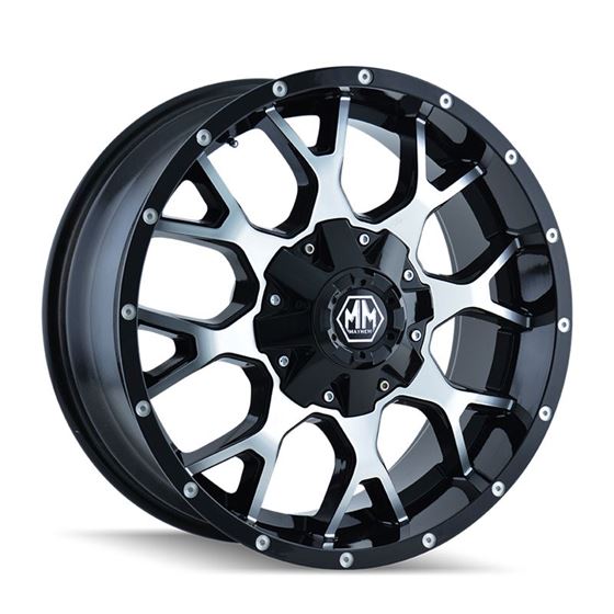 WARRIOR 8015 BLACKMACHINED FACE 17X9 816518170 18MM 1308MM 1