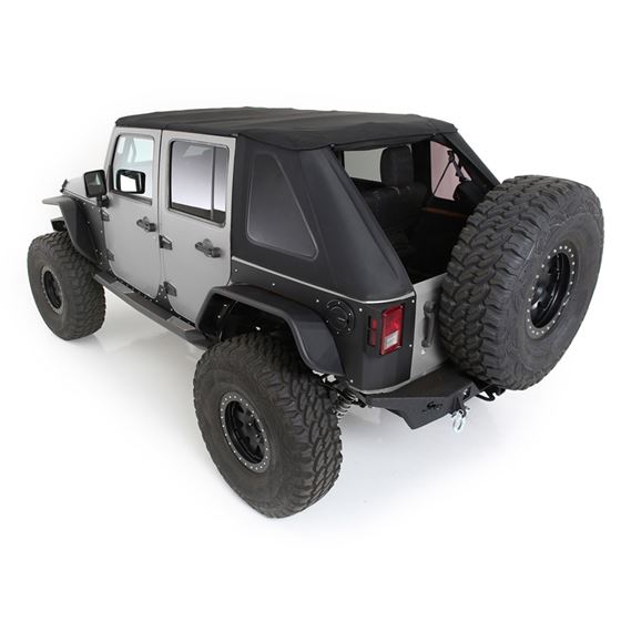 Bowless Combo Top Kit W/Tinted Windows- Black Diamond 07-18 Wrangler(JK) 4 Door (9083135K) 3