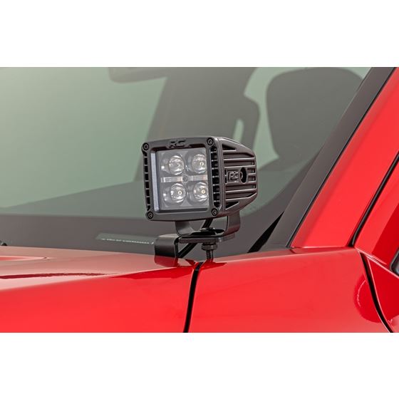 LED Light Kit Ditch Mount 2" Black Pair Amber DRL Toyota Tacoma (2024) (72104) 1