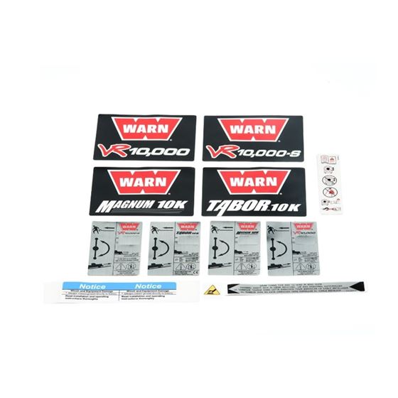 Warn S/P Label Kit Vr10 92066 1