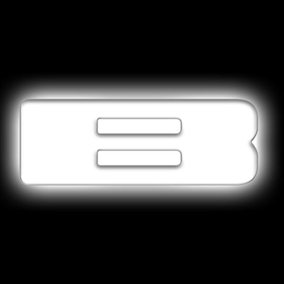 Universal Illuminated LED Letter Badges - Matte White Surface Finish - B (3140-B-001) 1