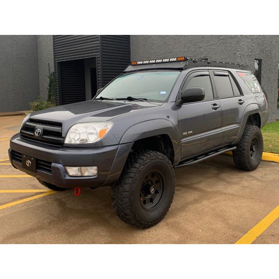 0309 4Runner Trail Edition Bolt On Rock Sliders Kick Out Raw Cali Raised LED 1