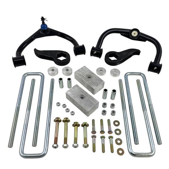 2020-2023 GM 2500/3500 HD 4X4/2WD-3in.Ligt Kit with Rear Shock Extension Brackets 1