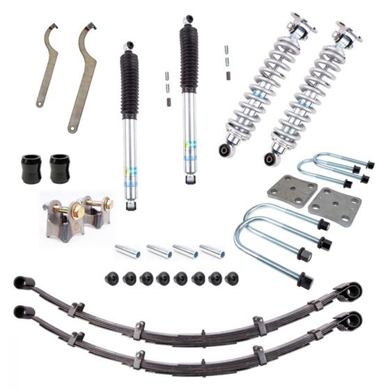 9804 Toyota Tacoma PRO Kit wExpedition Leaf Springs UCA and 650LB Coilover Springs 1