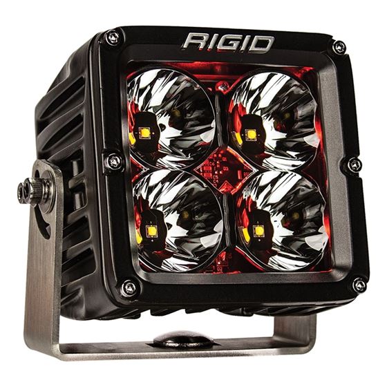 LED Light Pod 4 Inch Radiance POD XL Red Backlight Pair RIGID
