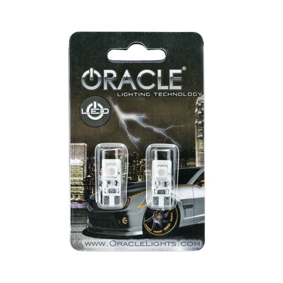 ORACLE T10 2 LED 3 Chip Flank Bulb (Pair)Red 2