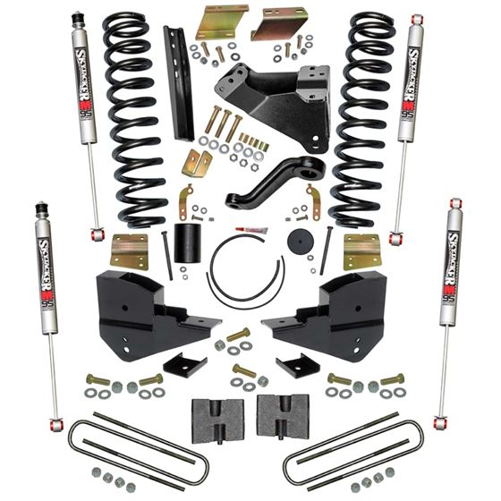 6 in. Suspension Lift Kit with Front Coils Rear Blocks /M95 Monotube Shocks (F23651K-M) 1