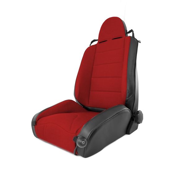 RRC Off Road Racing Seat Reclinable Red; 97-06 Jeep Wrangler TJ