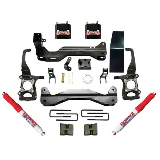 Suspension Lift Kit wShock 6 Inch Lift 0914 Ford F150 Incl 2 Hydro ShocksCoil Spring Spacers Red Boo