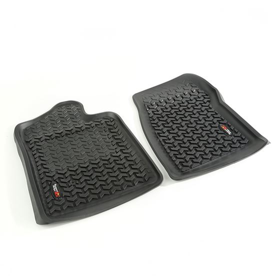 Floor Liners Front Black; 07-13 GM Regular Cab Pickup