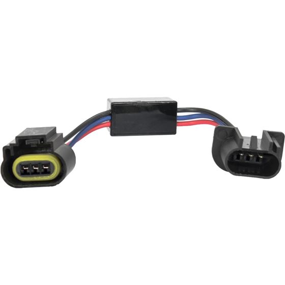 Single High 4 Adapter With H13 Plugs (Keeps Low Beams On When High Beam Activated) (9917542) 1 2