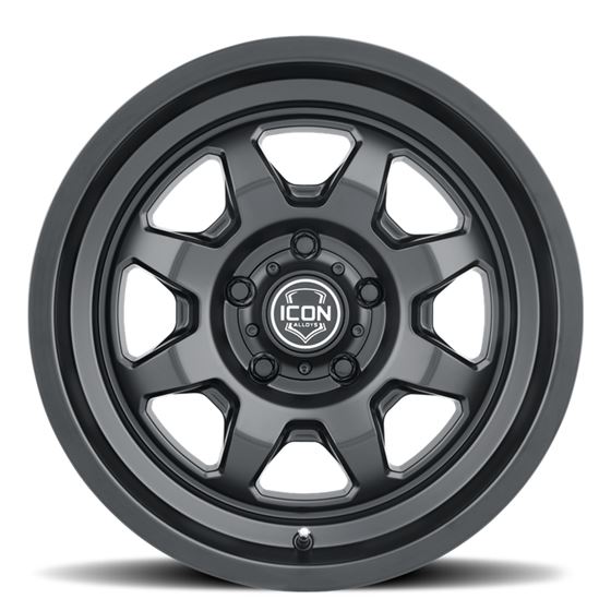 Nuevo Satin Black 17 x 8.5 / 6 x 5.5 0mm Offset 4.75" BS (8117858347SB) 3