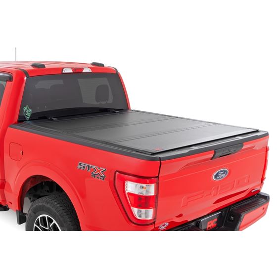 Hard Tri-Fold Flip Up Bed Cover - 5'7" Bed - Ford F-150 (15-20) (49220550) 1