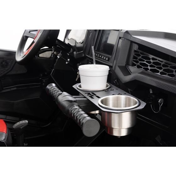 Passenger Grip Handle Dual Cup Holder Polaris RZR (93058) 1