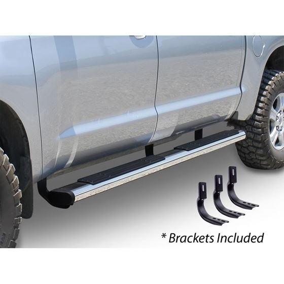 Go Rhino 6&quot; OE Xtreme Stainless SideSteps Kit - 96&quot; Long + Brackets