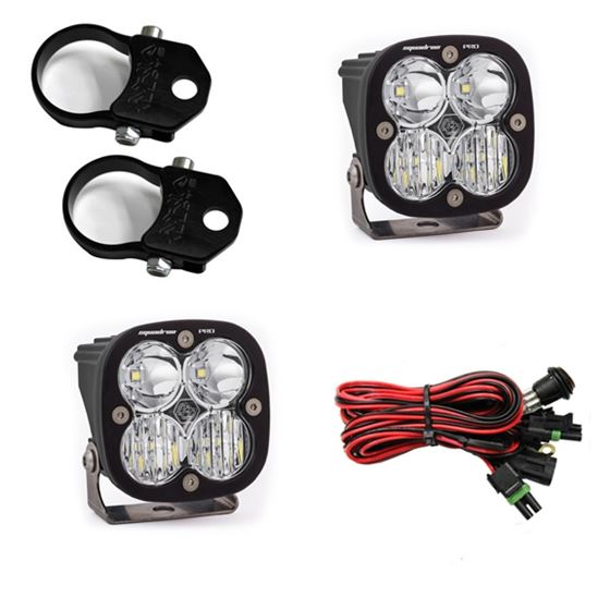 LED Light Pods Kit W/A Pillar Mounts 1.75 Inch Harness Squadron Pro 1