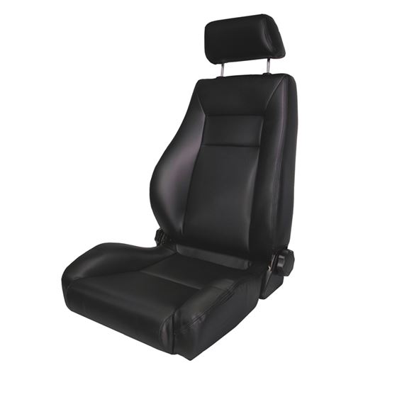 Ultra Front Seat Reclinable Black Denim; 76-02 CJ/Wrangler YJ/TJ