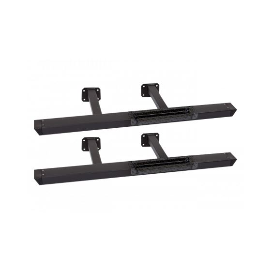 Jeep JK Rock Bars w/ Diamond Tread Step Black 1