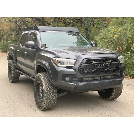 0521 Tacoma Premium Roof Rack 43 in Dual Function 2 Wire Harnesses LED Light Bar Amber Tall LED Ligh