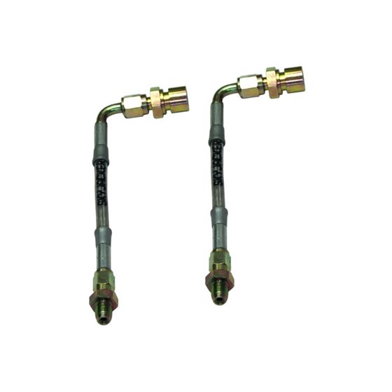 Superduty Stainless Steel Brake Line 8610 F250 Extension Hose Rear Pair Screws Into The Factory Line